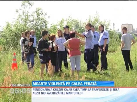 Moarte violentă pe calea ferată