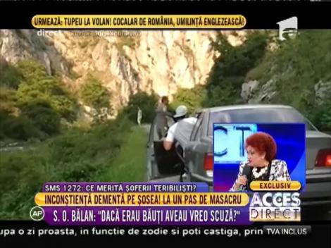 Inconştienţă dementă la volan! Doi şoferi şi-au lăsat maşinile să meargă singure pe un drum plin de serpentine