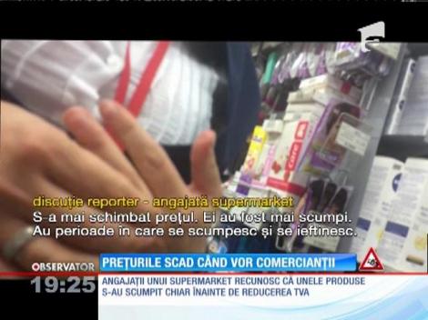 O parte din lanţurile de magazine nu au aplicat scăderea TVA-ului la alimente