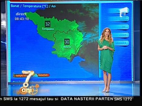 Uşor, uşor, vara se instalează! Raze puternice de soare ne răsfaţă! Vremea cu Flavia Mihăşan