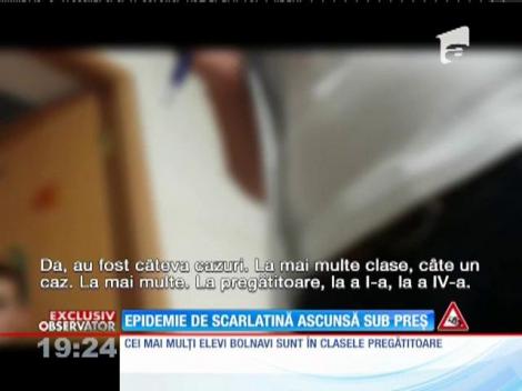 Conducerea unei şcoli din Capitală încearcă să ascundă sub preş o epidemie de scarlatină