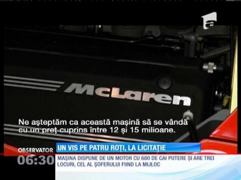 Un McLaren din 1998 va fi scos la licitație
