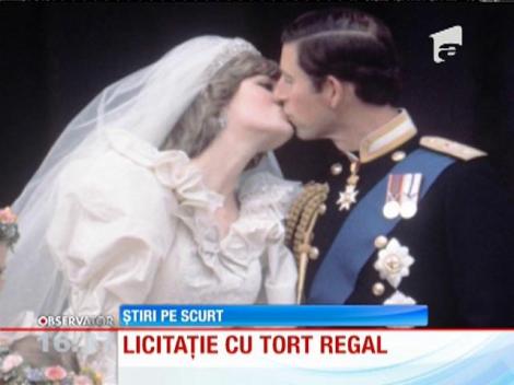 Cinci felii din tortul de la nunta Prințesei Diana, scoase la licitaţie