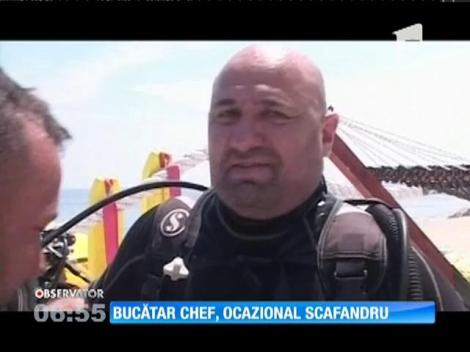 Chef Cătălin Scărlătescu s-a aventurat în adâncurile Mării Negre