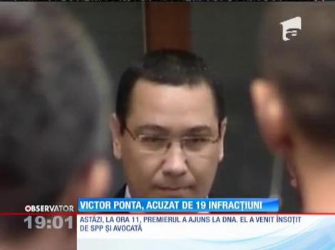 Premierul Victor Ponta, acuzat de 19 infracțiuni!