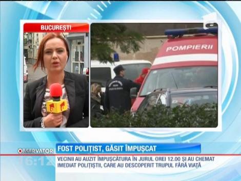 Un fost poliţist s-a împuşcat cu un pistol mitralieră în apartamentul său