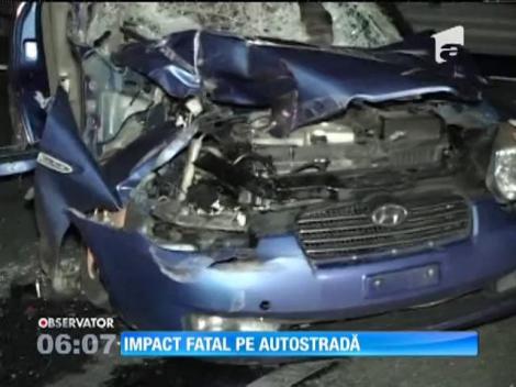 Impact fatal pe autostradă