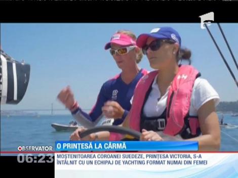 Prinţesa moştenitoare a Suediei, navigatoare pricepută