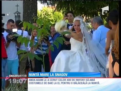 Anda Adam, nuntă mare la Snagov