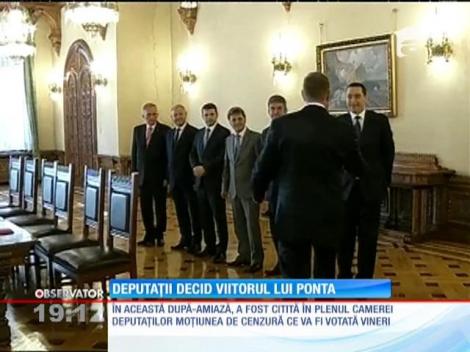 Deputaţii decid viitorul lui Ponta