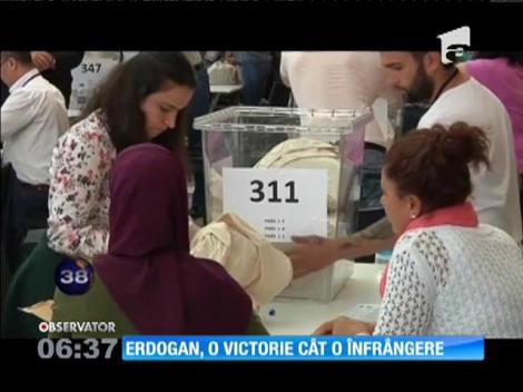 Alegerile parlamentare din Turcia: Înfrângere pentru Erdogan: a pierdut majoritatea absolută