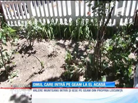 Omul care intră în casă pe geam la el acasă