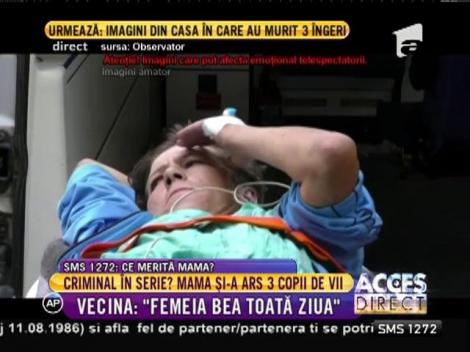 O mamă a privit cum cei 3 copii ai săi au ars în flăcări