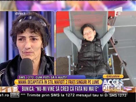 Mamă decapitată în stil mafiot! 2 frați au rămas singuri pe lume