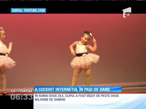 O fetiţă de şase ani a cucerit internetul în paşi de dans