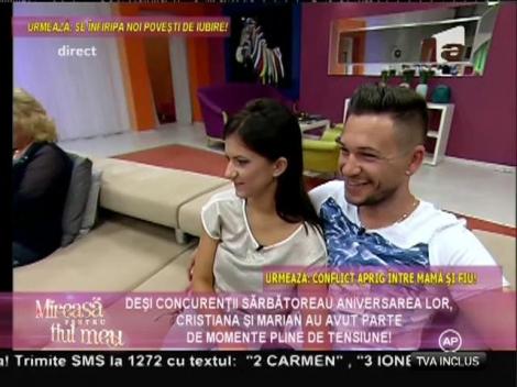 Maria şi Cristian sunt pedepsiţi, în timp ce în casă fetelor ceilalţi petrec de zbor!