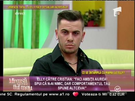 Elly şi Cristian, discuţii aprinse! Ce s-a întâmplat între aceştia