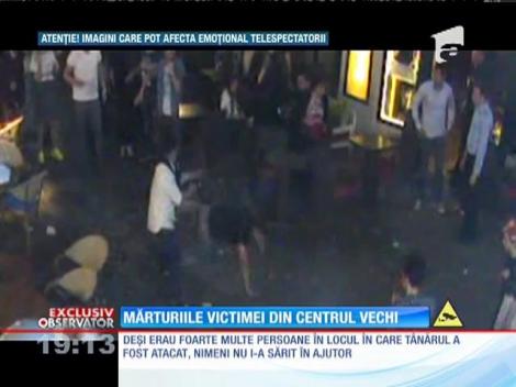 Mărturiile victimei lovite de 7 ori cu un cuțit în Centrul Vechi al Capitalei