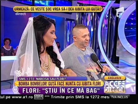 Flori, în rochie de mireasă alături de Guță: ”Sunt dispusă să mă căsătoresc în orice moment!”
