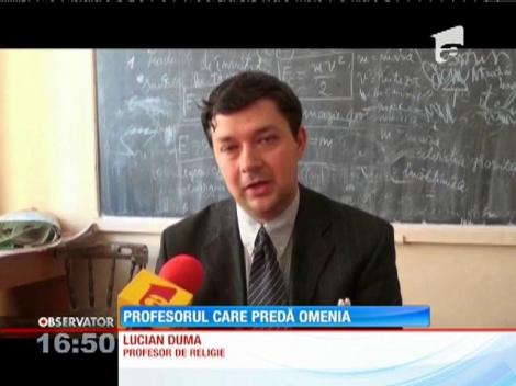 Profesorul care predă omenia