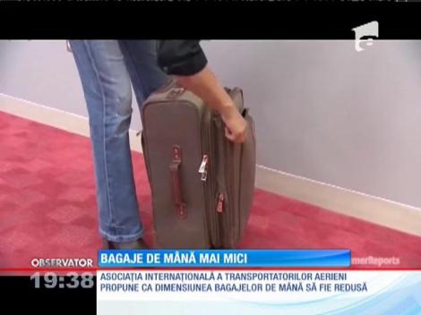 Bagaje de mână mai mici în avioane