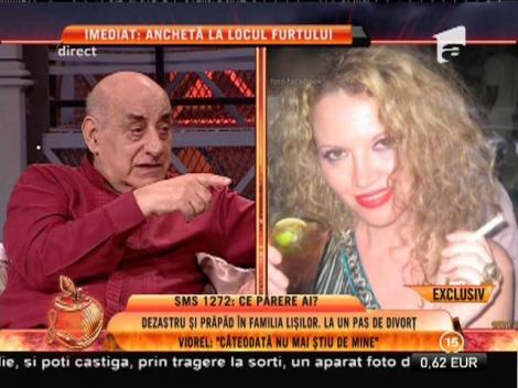 Viorel Lis: ”Am o pensie de 2.500 de lei. Oana s-a dus în club cu o parte din ei”