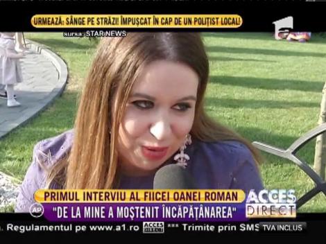 Oana Roman se teme pentru viitorul fetiței ei