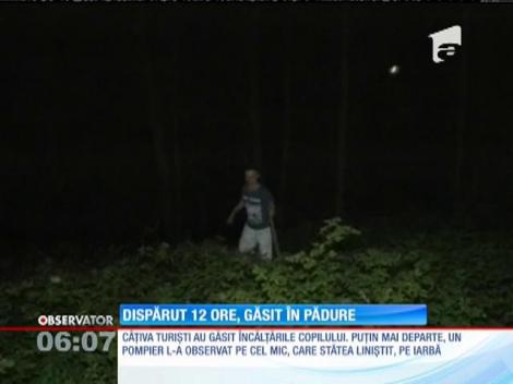 Un copil a fost găsit dupa 12 ore de căutări, într-o pădure din staţiunea Geoagiu Băi