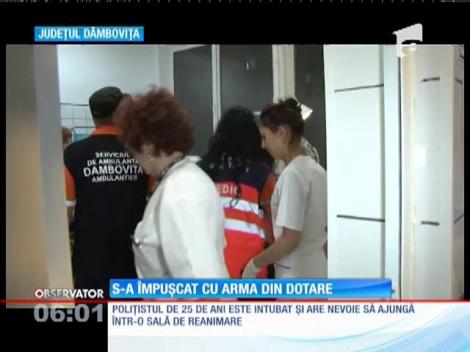 Un poliţist din judeţul Dâmboviţa s-a împușcat cu arma din dotare