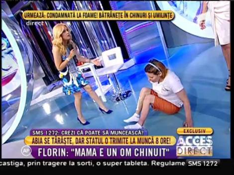 Imagini șocante! Deși are probleme grave de sănătate, statul o umilește cu o pensie de handicap de 34 de lei!