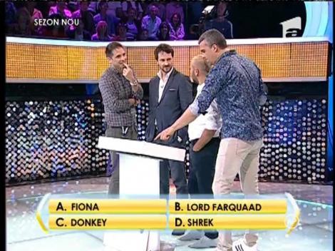 Rândul 1: Cărui personaj din "Shrek" i-a dat viaţă Eddi Murphy?