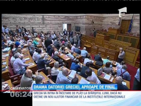 Grecia va intra în încetare de plăţi la sfârșitul lunii