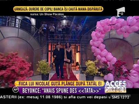 Fetiţa lui Beyonce de România şi a lui Nicolae Guţă plânge după tatăl ei!