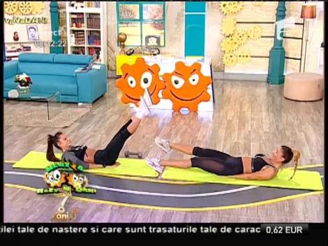 Fitness la Neatza! Antrenament pentru un abdomen perfect, cu Bianca și Ane