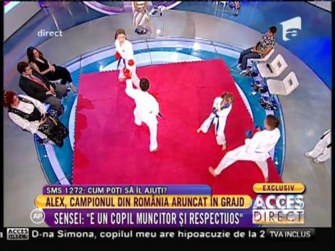 Demontrație de karate în platoul de la Acces Direct!