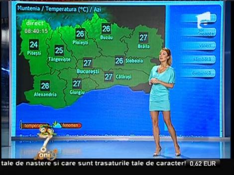 Din ce în ce mai puține ploi! Vremea cu Flavia Mihăşan