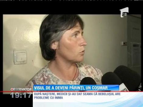 Visul de a-şi strânge în braţe copilul s-a transformat în coşmar