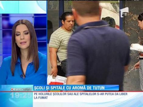 Liber la fumat în şcoli şi spitale