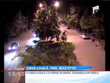 Cursă ilegală de mașini, final violent