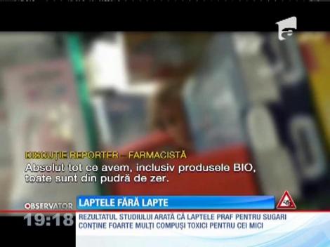 Laptele praf pentru sugari de pe piaţa din România conţine mulţi compuşi toxici