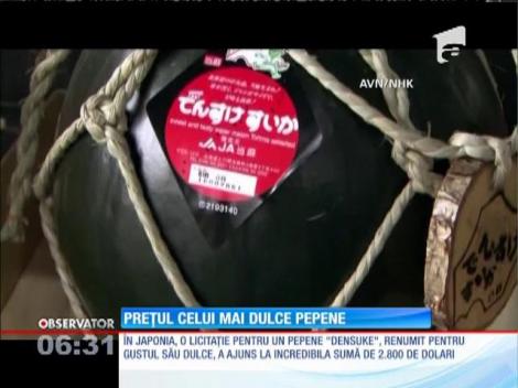 Pepeni vânduţi la licitaţie în Japonia