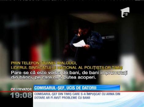 Un comisar şef din Timiş, care s-a împuşcat în cap, era ingropat în datorii