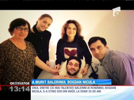 Unul dintre cei mai mari balerini ai ţării a murit, la doar 35 de ani. Bogdan Nicula a fost răpus de o boală gravă