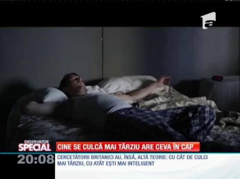 Special! Cine se culcă târziu este inteligent!