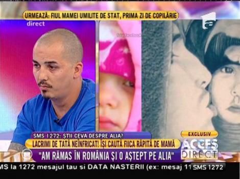Tatăl lăsat fără fiică: ”Drogul meu este Alia, fiica mea”