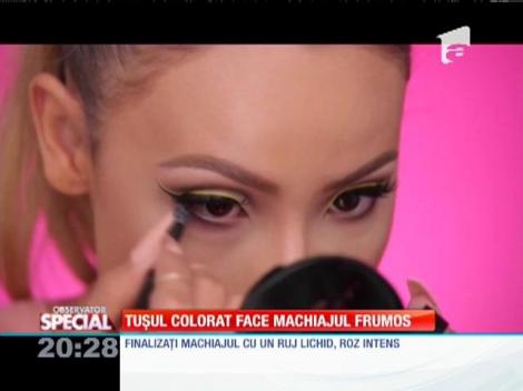 Special! Tușul colorat face machiajul frumos