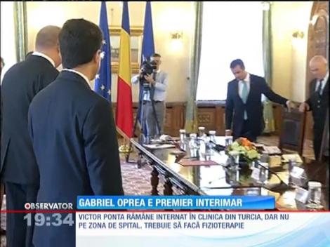 Gabriel Oprea, premierul interimar al României