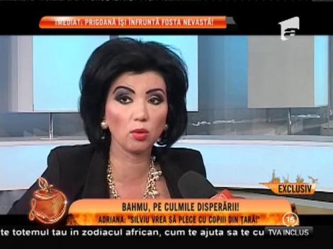 Adriana Bahmuțeanu: ”Silviu le-a spus copiilor că mami e nebună!”