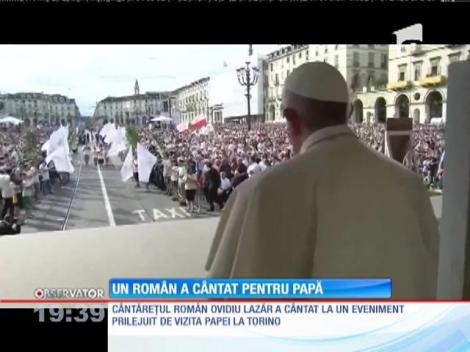 Un român a cântat pentru Papa Francisc