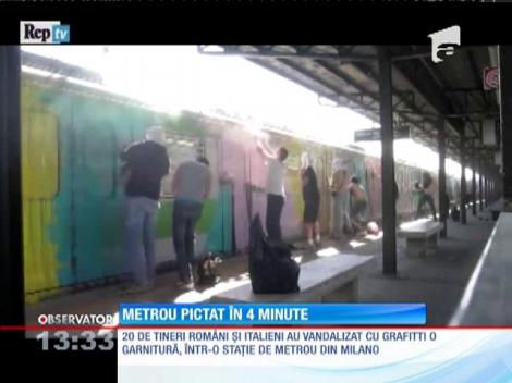Metrou pictat în 4 minute, în Italia